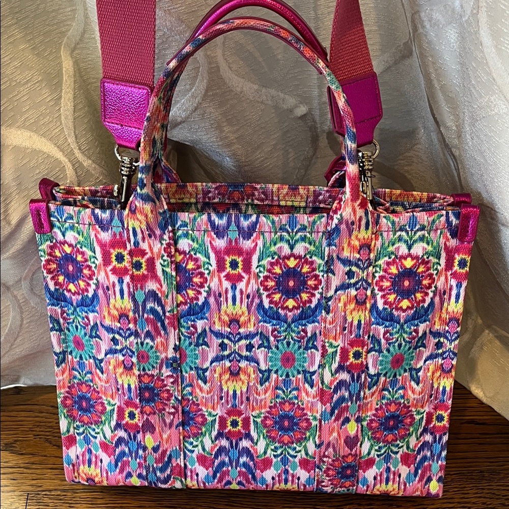 Limited Edition Kurt Geiger x Matthew Williamson Colorful Patterned Tote Bag - Picture 5 of 16